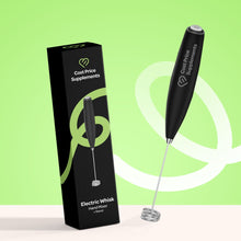 CPS Electric Hand held whisk on a stylised green background