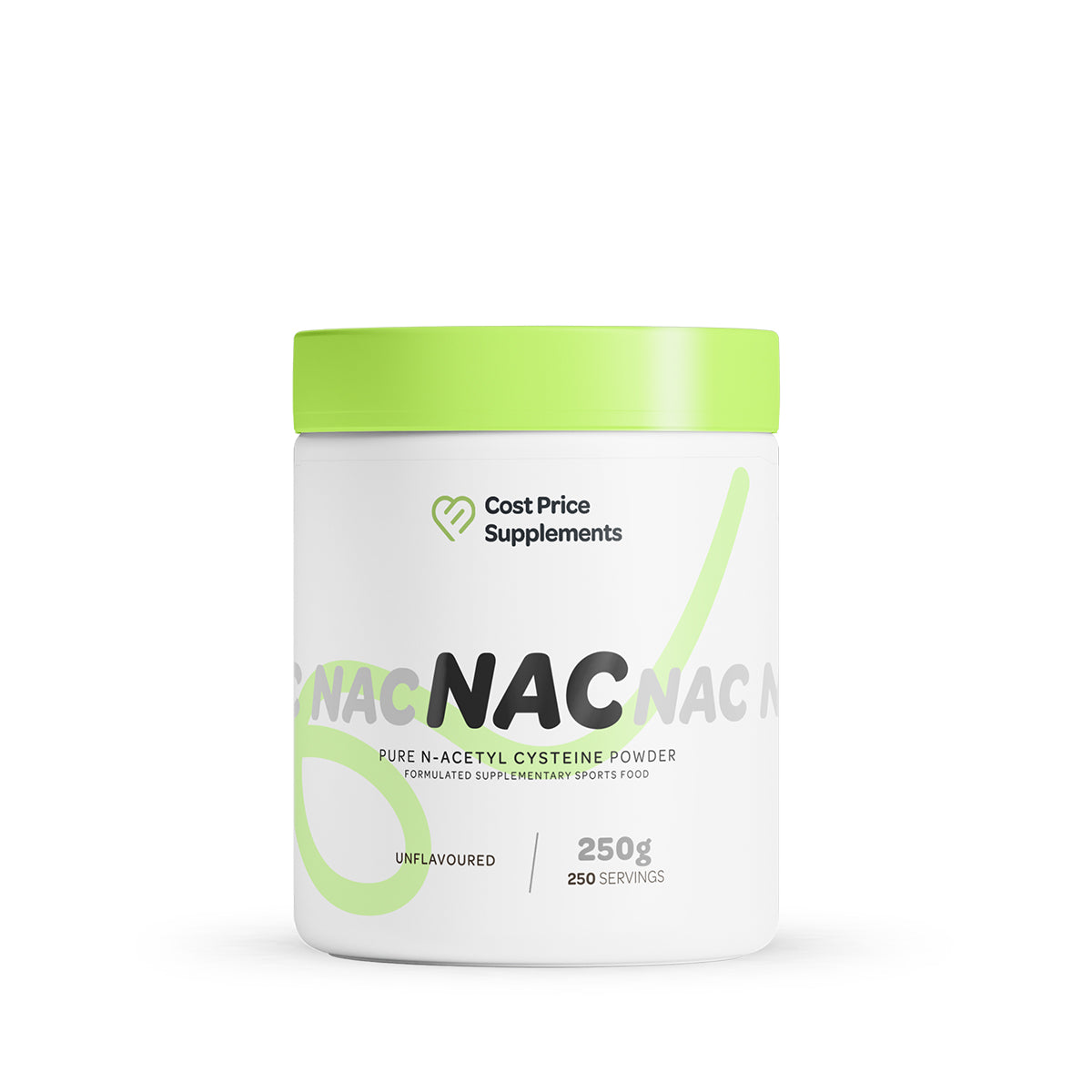 Cost Price Supplements NAC 250g powder Unflavoured Single Unit