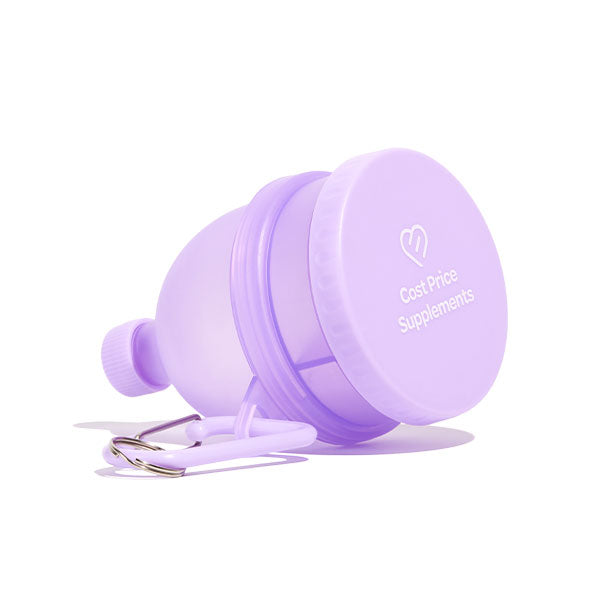 Cost Price Supplements Purple Powder Funnel and Pill Storage