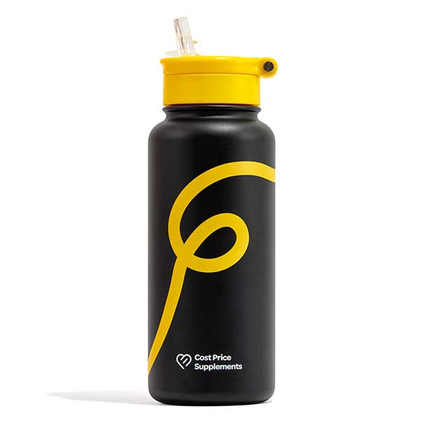 CPS Swirl Water Bottle Midnight Yellow