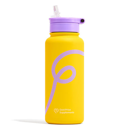 CPS Swirl Water Bottles - Sunlight Series yellow and purple