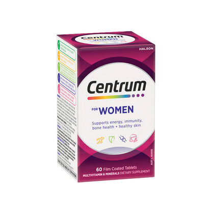Centrum for Women Multivitamin & Minerals 60 film coated tablets