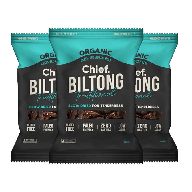 Biltong By Chief Traditional 30g Pack Of 3
