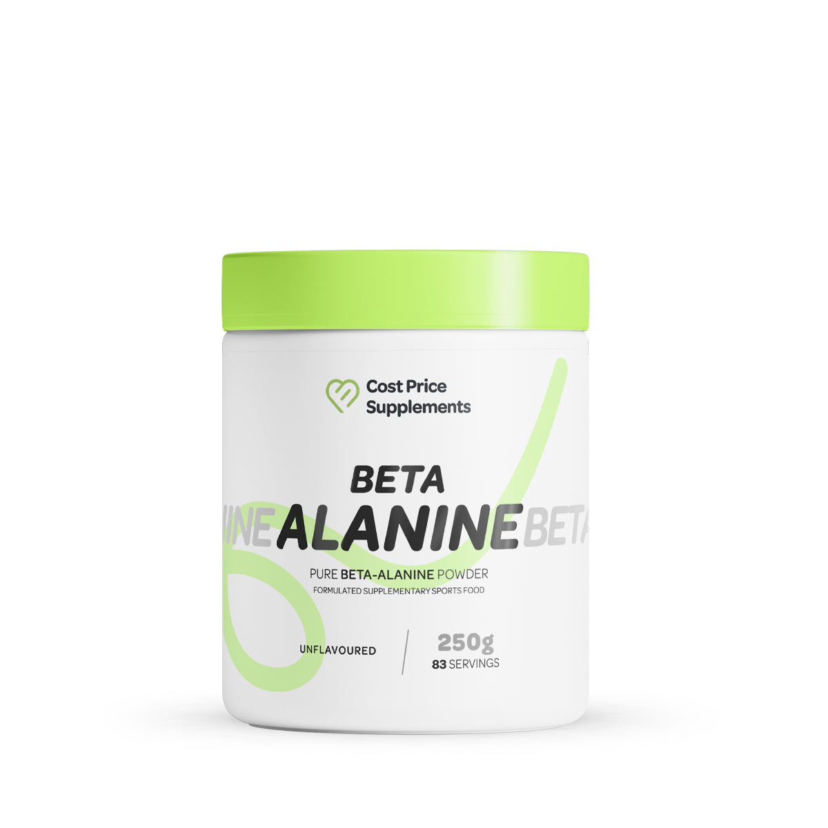 Beta-Alanine by Cost Price Supplements 250g 83 servings unflavoured single unit