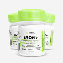 Cost Price Supplements Iron Tablets 3 units – iron supplement to support healthy iron levels, red blood cell production, energy levels, and daily wellbeing