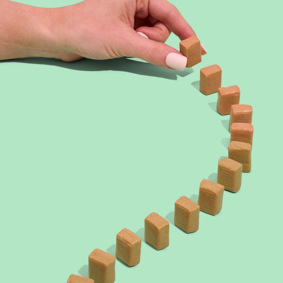 Calcium Chews by Cost Price Supplements soft chews in a domino pattern