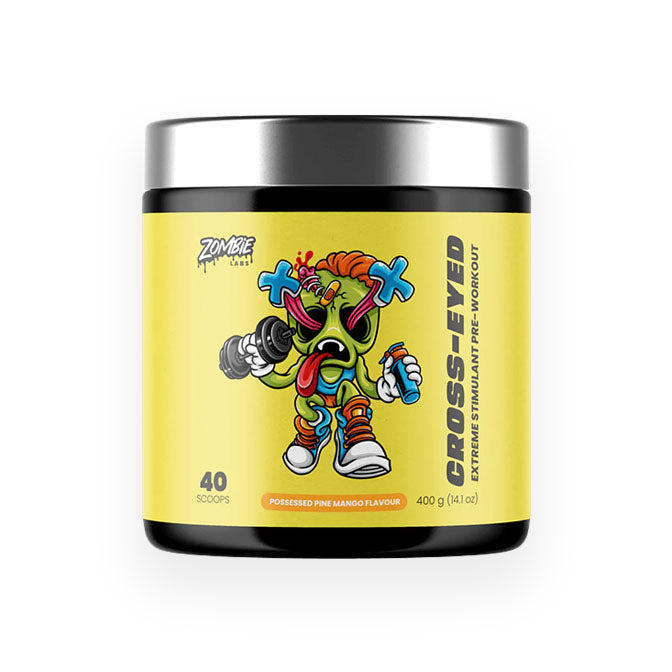 Zombie Labs Cross Eyed Pre Workout 40 scoops Possessed Pine Mango flavour