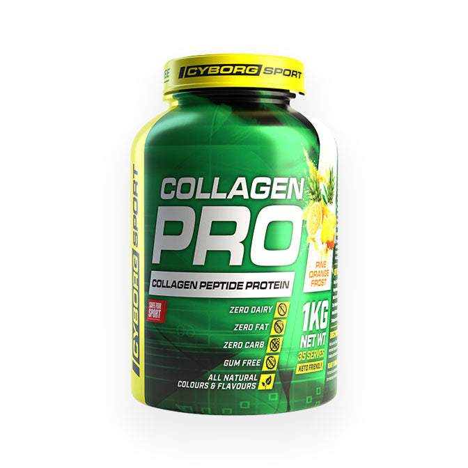 Cyborg Sport Collagen Pro (collagen peptide protein) 35 serves 1kg Pine Orange Frost Flavour