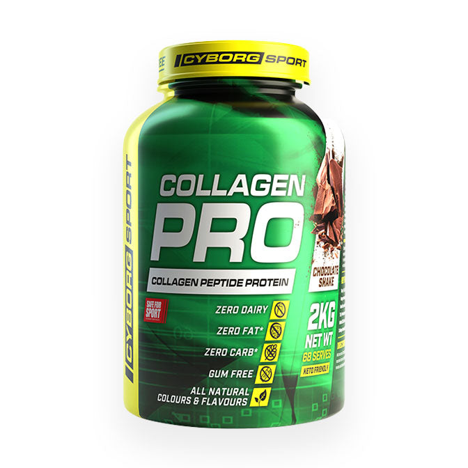 Cyborg Sport Collagen Pro (collagen peptide protein) 90 serves 2kg Chocolate Shake Flavour