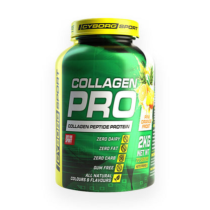 Cyborg Sport Collagen Pro (collagen peptide protein) 90 serves 2kg Pine Orange Frost Flavour