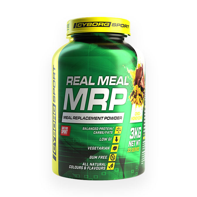 Cyborg Sport Real Meal MRP (meal replacement powder) 33 serves 3kg - Choc Honeycomb Flavour