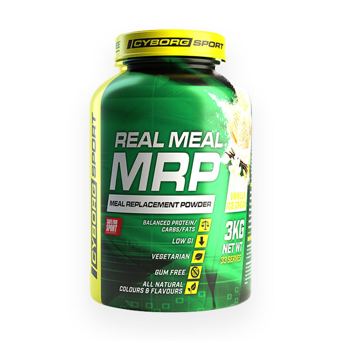 Cyborg Sport Real Meal MRP (meal replacement powder) 33 serves 3kg - Vanilla Ice Cream Flavour
