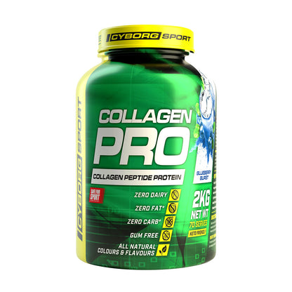 Cyborg Sport Collagen Pro (collagen peptide protein) 90 serves 2kg Blueberry Burst Flavour