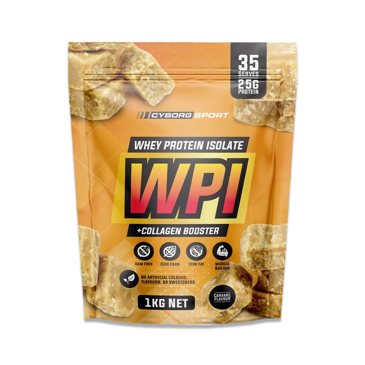 Cyborg Sport Whey Protein Isolate + Collagen Booster 1kg Caramel