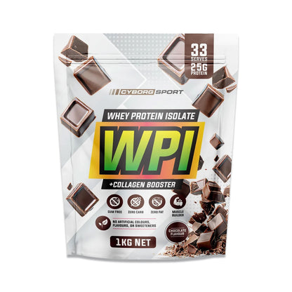 Cyborg Sport Whey Protein Isolate + Collagen Booster 1kg Chocolate