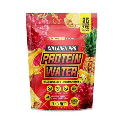 Cyborg Sport Collagen Pro Protein Water 1kg Raspberry Pineapple