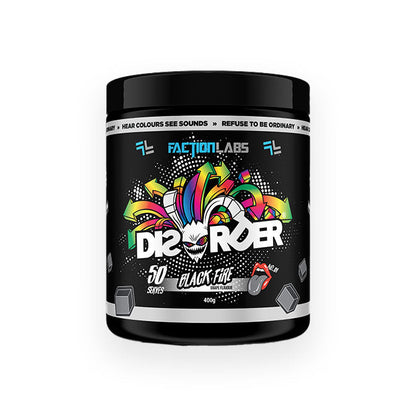 Faction Labs Disorder Preworkout 50 serves 400g Black Fire Grape Flavour