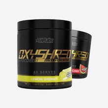 EHP Labs Oxyshred Hardcore Ultra Concentration 40 serves lemon sherbet and watermelon candy flavour