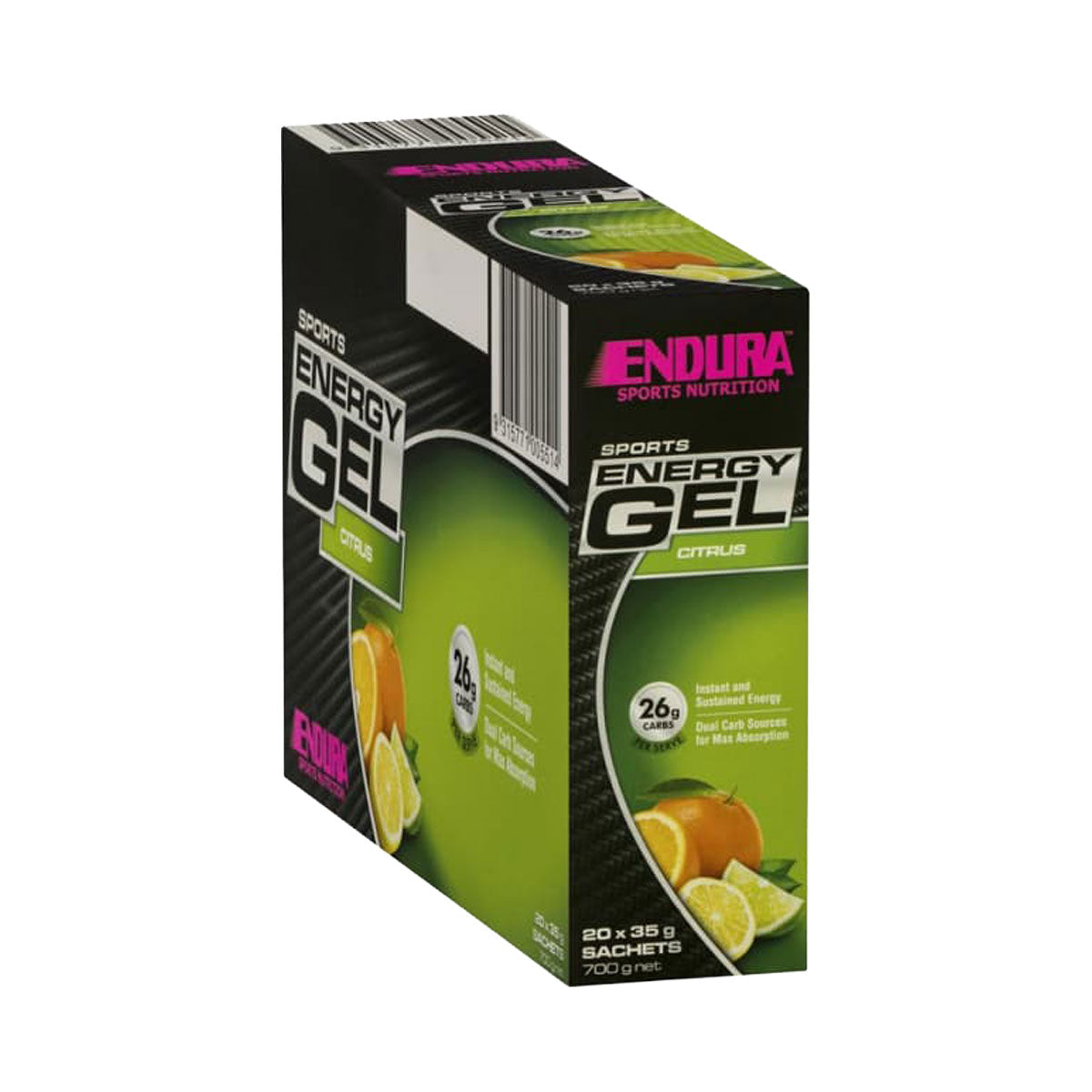 Endura Sports Energy Gel Box of 20 citrus flavour