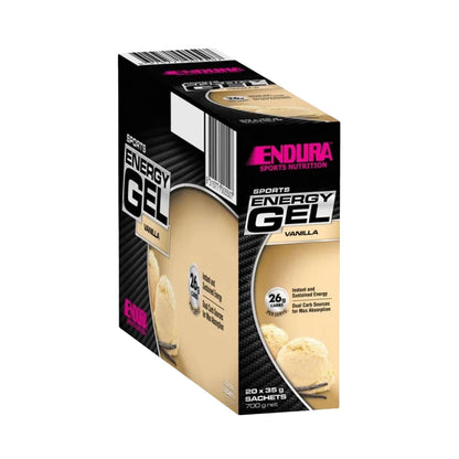 Endura Sports Energy Gel Box of 20 Vanilla flavour