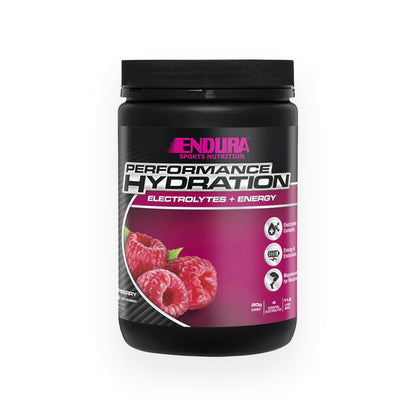 Endura Performance Hydration electrolytes + energy 800g raspberry flavour