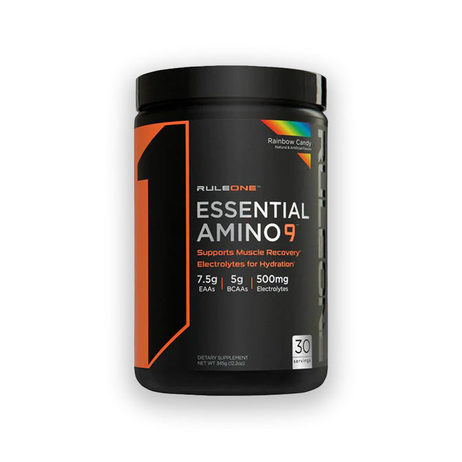 Rule 1 Essential Amino 9 recovery & hydration rainbow candy flavour