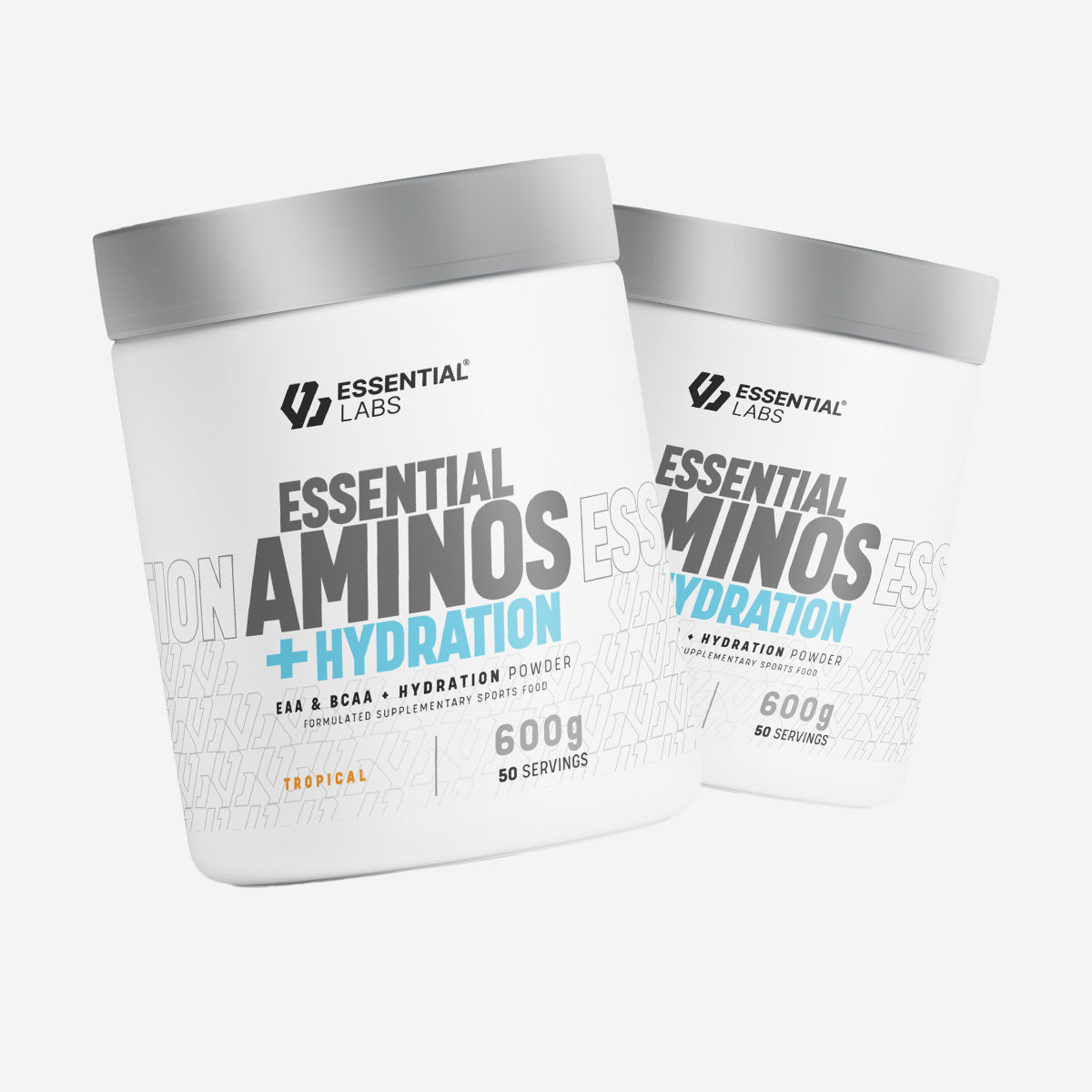 Essential Labs Essential Aminos + Hydration EAA & BCAA Powder 50 servings 600g 2 flavours
