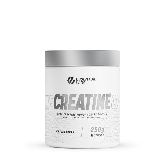 Essential Labs Creatine Monohydrate Powder Unflavoured 250g 50 servings