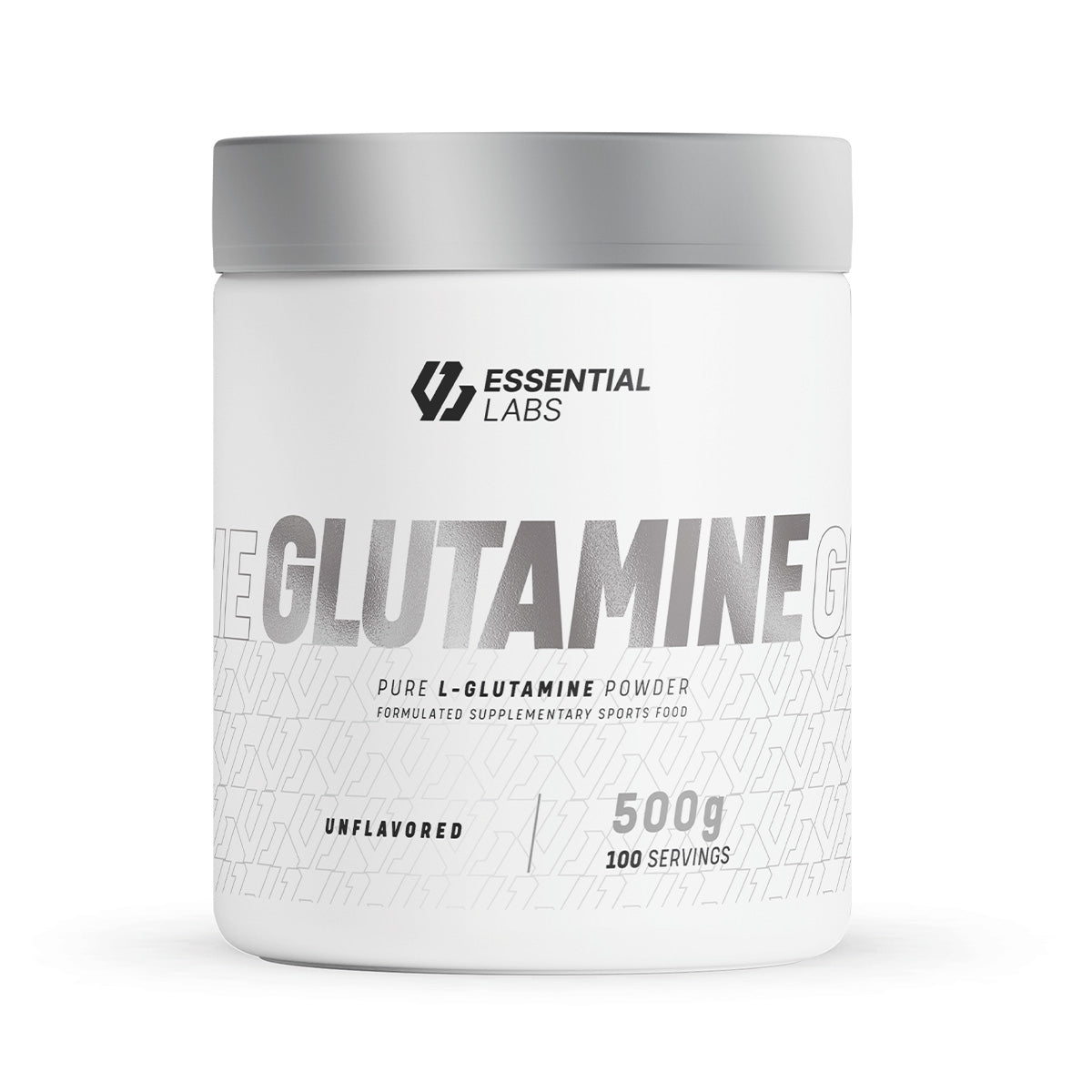 Essential Labs L-Glutamine Powder Unflavoured 100 Servings 500g
