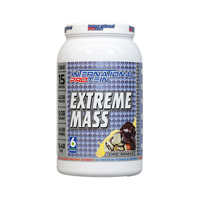 International Protein Extreme Mass 15 Serves 1.5kg Choc Banana Flavour