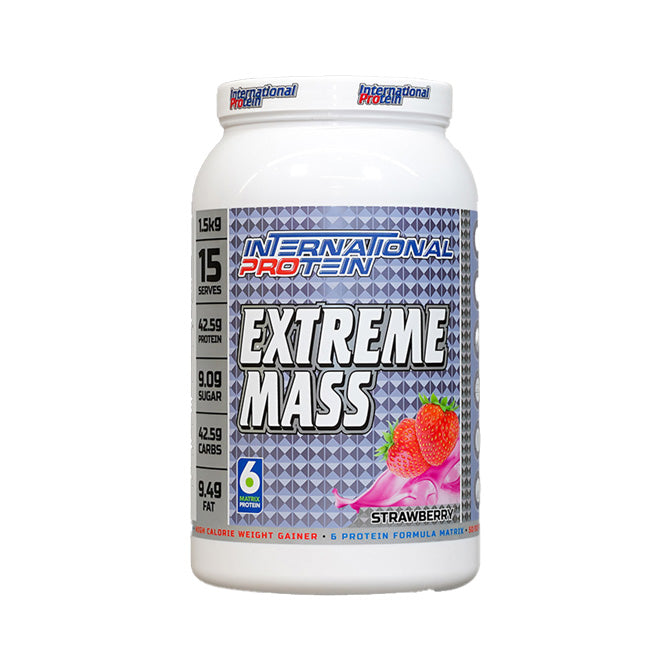 International Protein Extreme Mass 15 Serves 1.5kg Strawberry Flavour