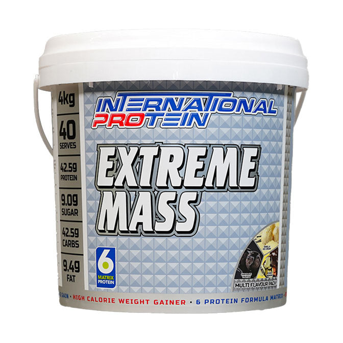 International Protein Extreme Mass 40 serves 4kg Multi Flavour Pack