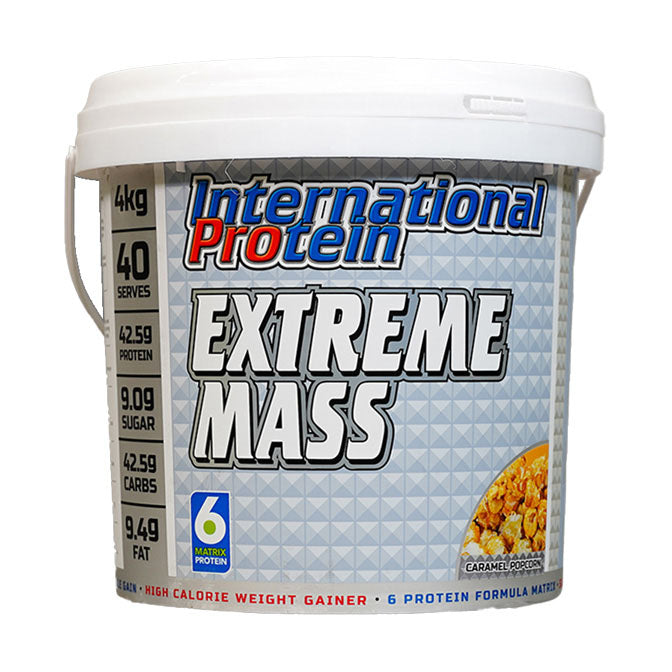 International Protein Extreme Mass 40 serves 4kg Caramel Popcorn Flavour