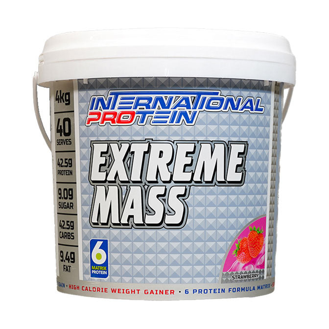 International Protein Extreme Mass 40 serves 4kg Strawberry Flavour
