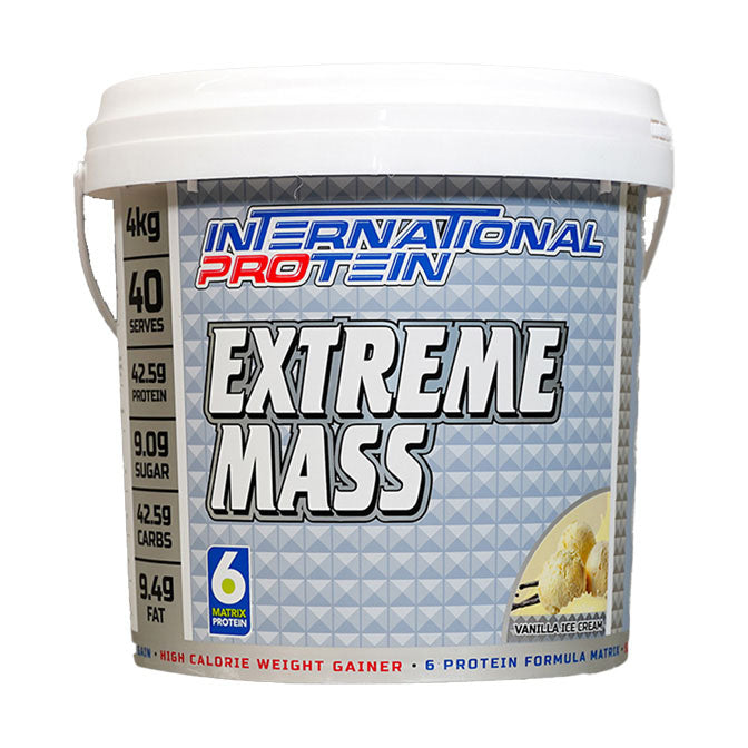 International Protein Extreme Mass 40 serves 4kg Vanilla Ice Cream Flavour