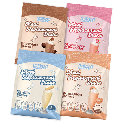 Meal Replacement Shake Sample Pack of sachets by Feel Good Protein