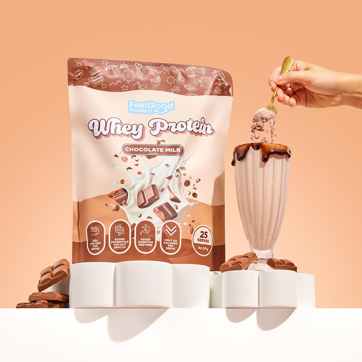 Whey Protein by Feel Good Protein - Chocolate Milk Flavour