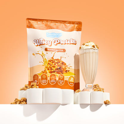 Whey Protein by Feel Good Protein - Peanut Brittle Flavour