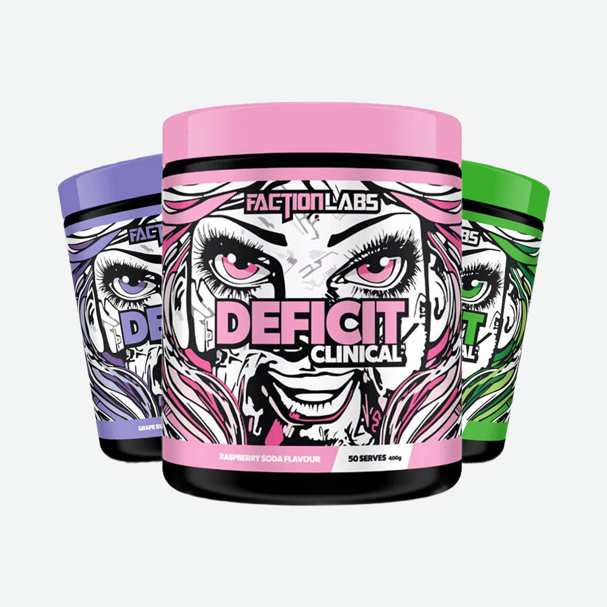 Faction Labs Deficit Clinical 50 serves 400g 3 flavours