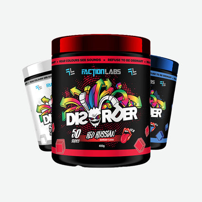 Faction Labs Disorder Preworkout 50 serves 400g 3 flavours