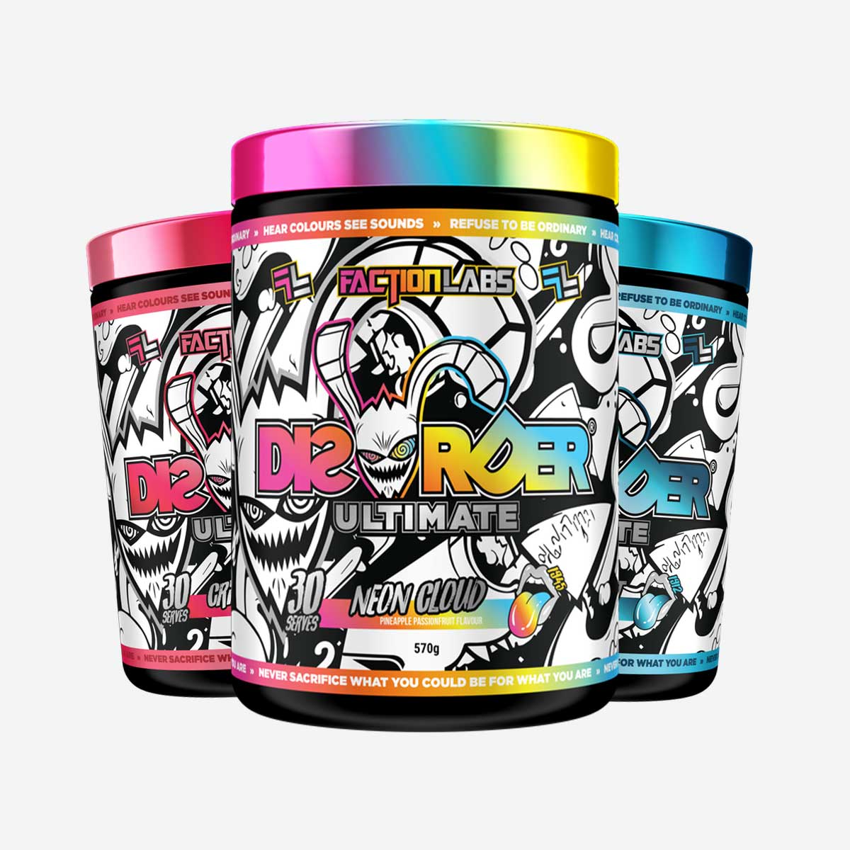 Faction Labs Disorder Ultimate 30 serves 570g 3 flavours