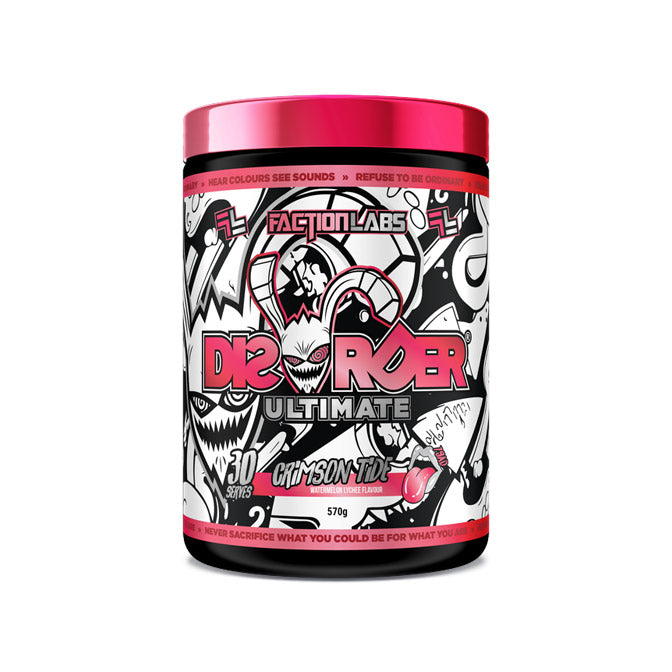 Faction Labs Disorder Ultimate 30 serves 570g Crimson Tide Watermelon Lychee Flavour