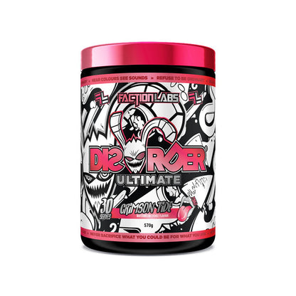 Faction Labs Disorder Ultimate 30 serves 570g Crimson Tide Watermelon Lychee Flavour