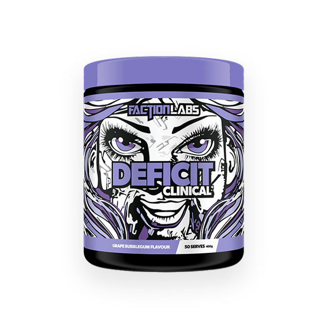 Faction Labs Deficit Clinical 50 serves 400g Grape Bubblegum Flavour