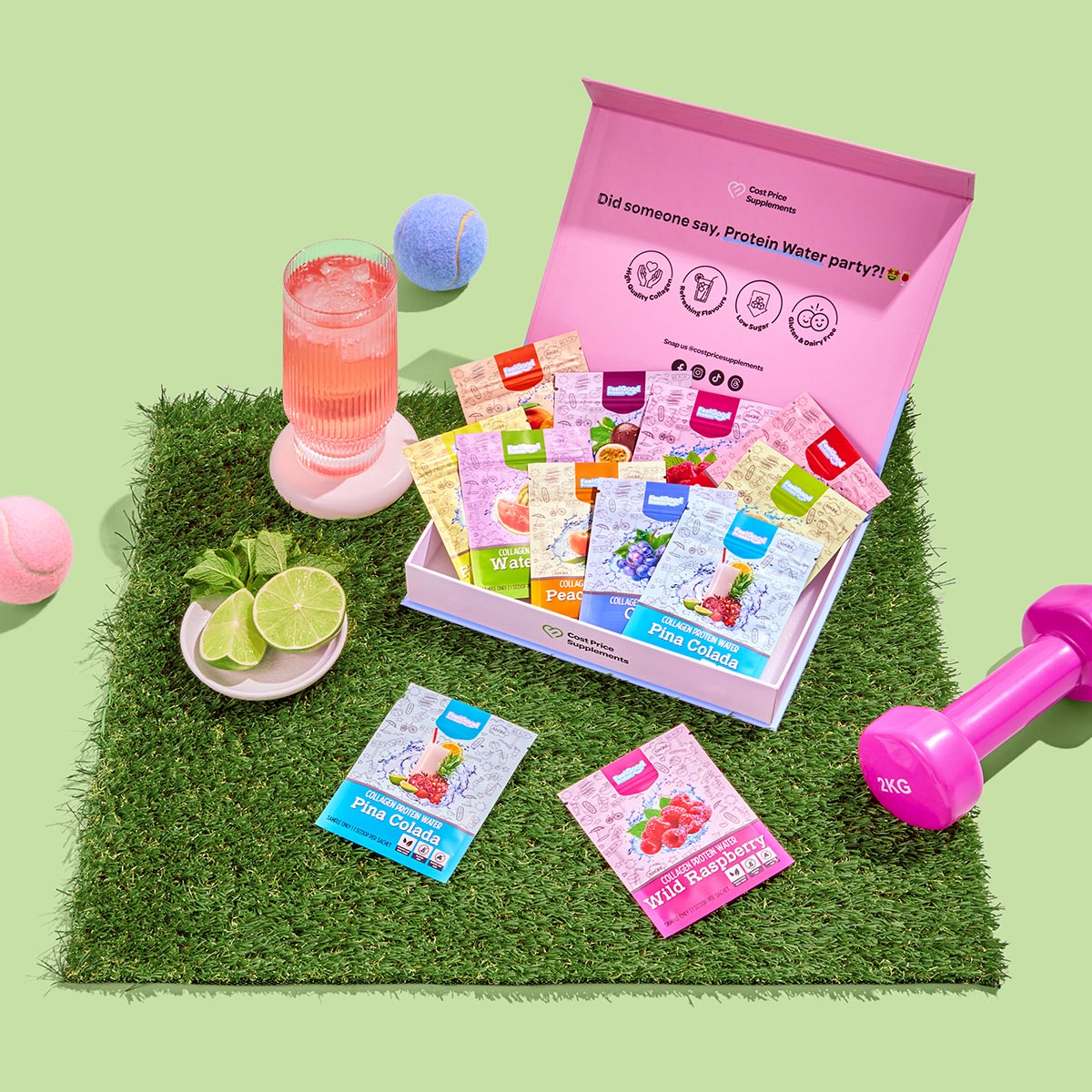 Protein Water samples by Feel Good Protein