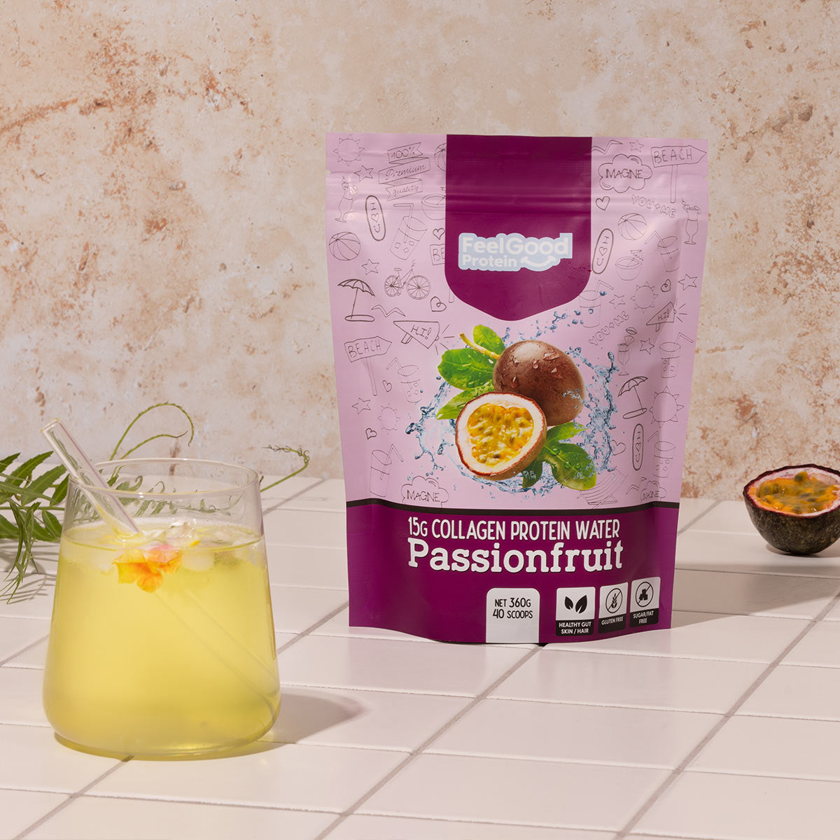 Feel Good Protein Water Passionfruit Flavour