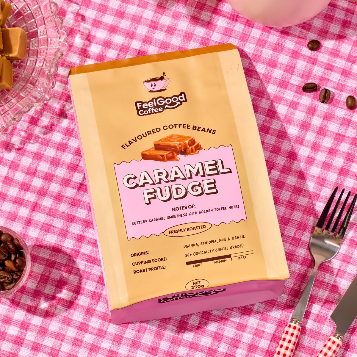 Feel Good Coffee beans - Caramel flavour