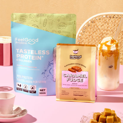 Tasteless Protein and Feel Good Coffee Beans
