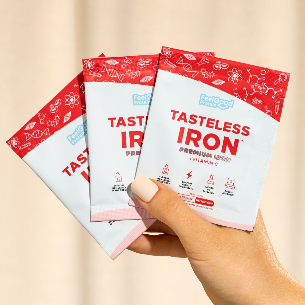 Tasteless Iron samples