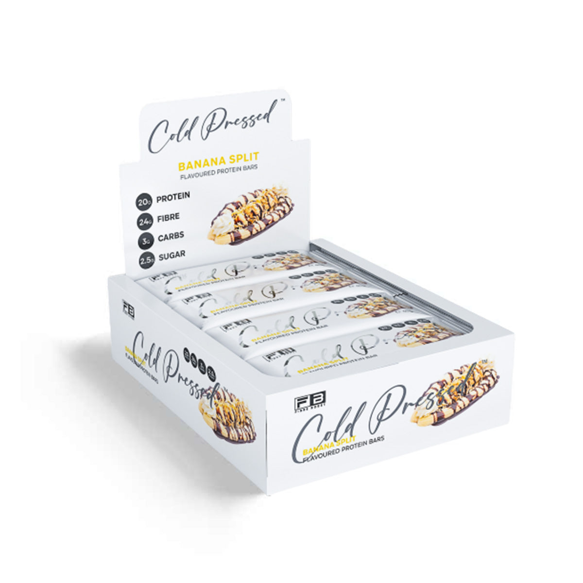 Fibre Boost Cold Pressed Protein Bar Box Of 12 Banana Split